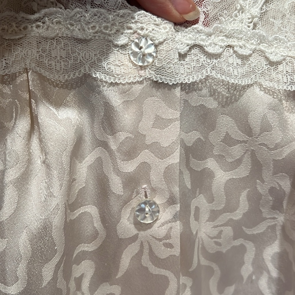 Christian Dior, vintage nightgown, lace detail women’s size medium - Picture 4 of 14